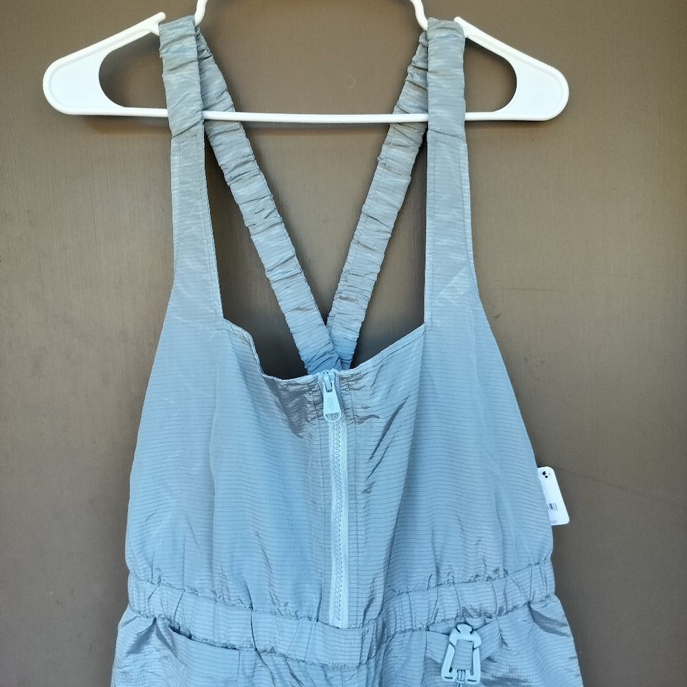 NWT Free People FP Movement Chaparral Convertible Light Blue Cargo Overalls - Picture 3 of 14